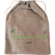 Sac à aromates en lin 100% naturel avec broderie "Bouquet garni" vert anis et feuillage vert bouteille